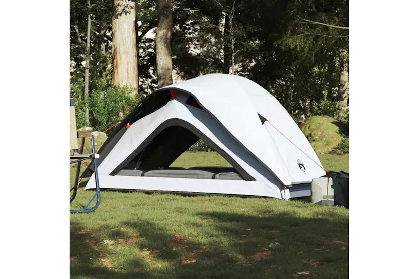 Vidaxl Camping Tent 1-person White Blackout Fabric Waterproof Vidaxl Camping Tent 1-person White Blackout Fabric Waterproof