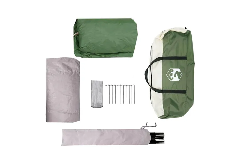 Vidaxl Family Tent Cabin 6-person Green Waterproof Vidaxl Family Tent Cabin 6-person Green Waterproof