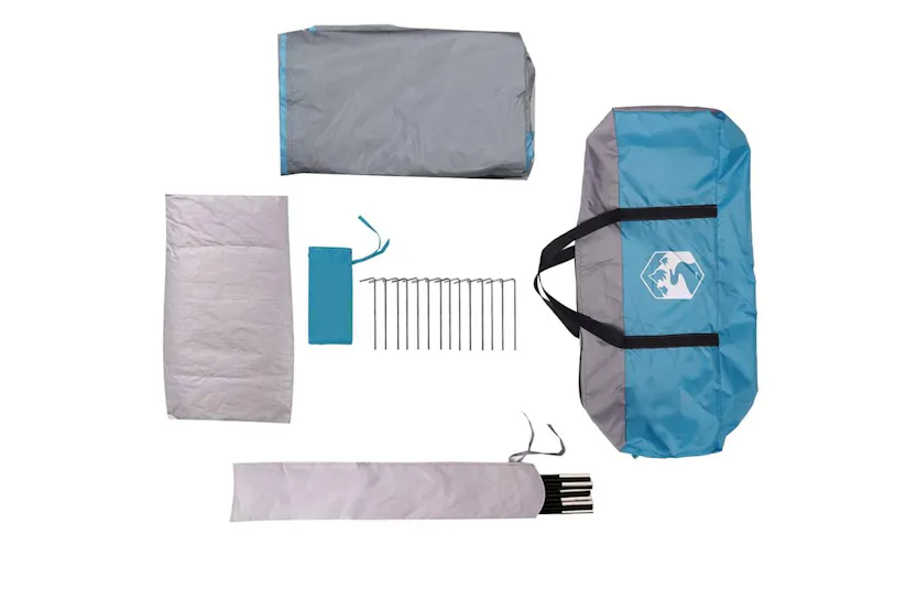 Vidaxl Family Tent Igloo 6-person Blue Waterproof Vidaxl Family Tent Igloo 6-person Blue Waterproof
