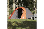 Vidaxl Family Tent Cabin 6-person Grey And Orange Waterproof Vidaxl Family Tent Cabin 6-person Grey And Orange Waterproof