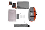 Vidaxl Family Tent Cabin 6-person Grey And Orange Waterproof Vidaxl Family Tent Cabin 6-person Grey And Orange Waterproof