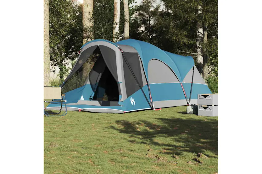 Vidaxl Family Tent Tunnel 8-person Blue Waterproof Vidaxl Family Tent Tunnel 8-person Blue Waterproof