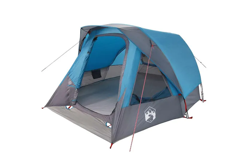 Vidaxl Camping Tent Cabin 4-person Blue Waterproof Vidaxl Camping Tent Cabin 4-person Blue Waterproof