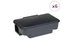 Vidaxl Mouse Traps 6 Pcs Black 22x12.5x7.5 Cm Vidaxl Mouse Traps 6 Pcs Black 22x12.5x7.5 Cm
