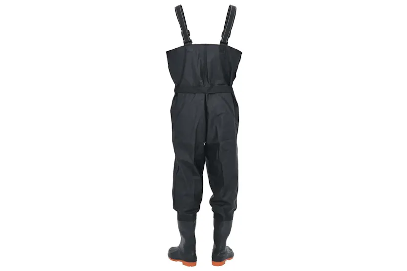 Vidaxl Chest Waders With Boots And Belt Black Size 44 Vidaxl Chest Waders With Boots And Belt Black Size 44