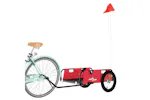 Vidaxl Bike Trailer Red Oxford Fabric And Iron Vidaxl Bike Trailer Red Oxford Fabric And Iron
