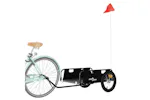Vidaxl Bike Trailer Black Oxford Fabric And Iron Vidaxl Bike Trailer Black Oxford Fabric And Iron