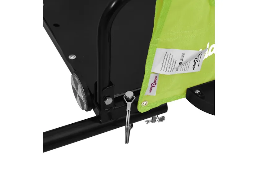 Vidaxl Bike Trailer Green Oxford Fabric And Iron Vidaxl Bike Trailer Green Oxford Fabric And Iron