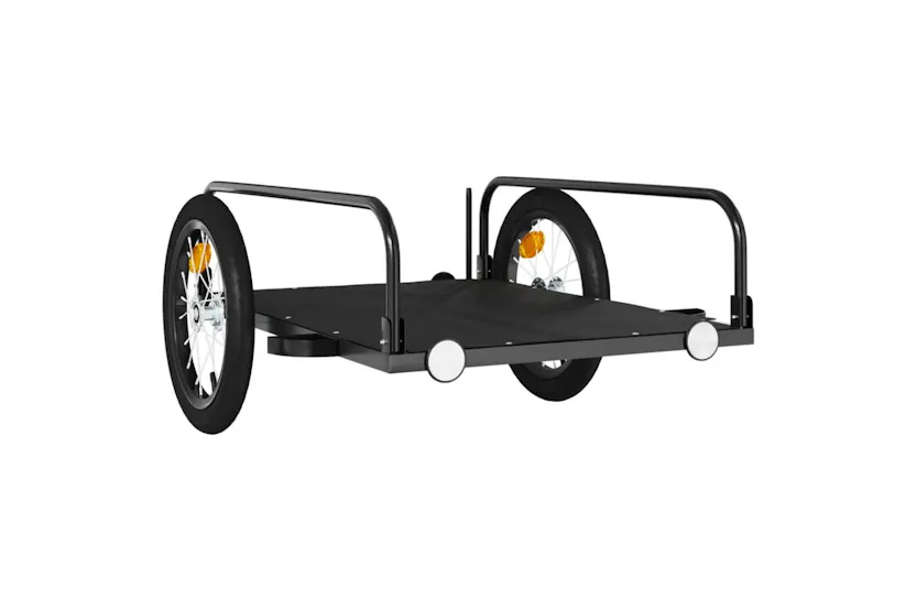 Vidaxl Bike Trailer Black 126x63x34 Cm Iron Vidaxl Bike Trailer Black 126x63x34 Cm Iron