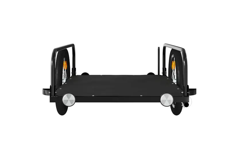 Vidaxl Bike Trailer Black 126x63x34 Cm Iron Vidaxl Bike Trailer Black 126x63x34 Cm Iron