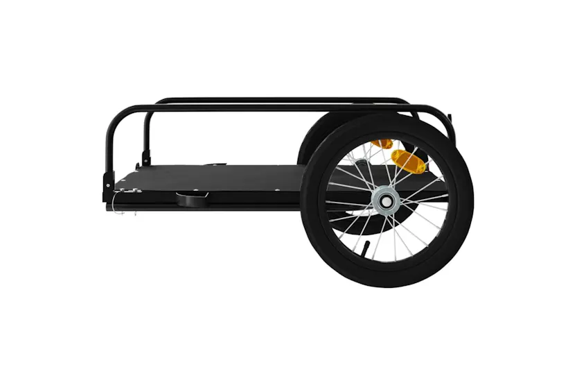 Vidaxl Bike Trailer Black 126x63x34 Cm Iron Vidaxl Bike Trailer Black 126x63x34 Cm Iron