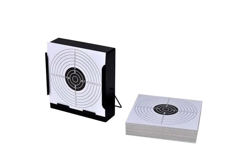 Vidaxl 14 Cm Square Target Holder Pellet Trap + 100 Paper Targets Vidaxl 14 Cm Square Target Holder Pellet Trap + 100 Paper Targets