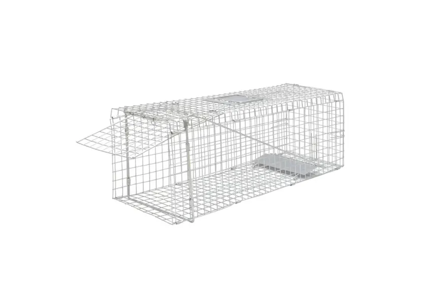 Vidaxl Galvanised Live Trap 80 Cm Vidaxl Galvanised Live Trap 80 Cm
