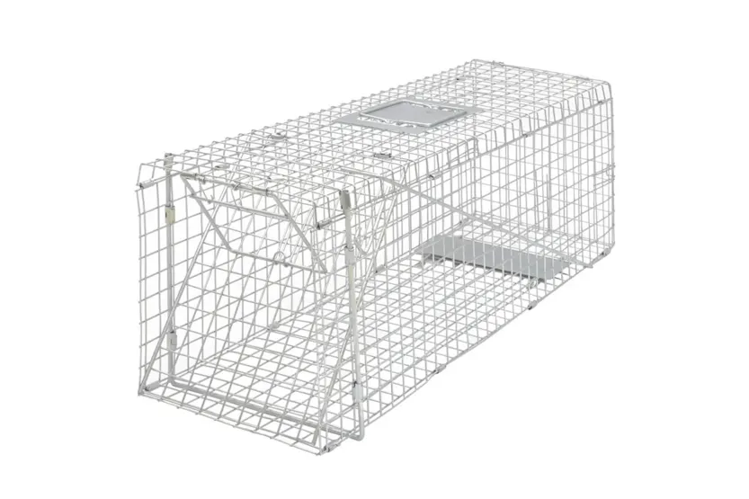 Vidaxl Galvanised Live Trap 80 Cm Vidaxl Galvanised Live Trap 80 Cm