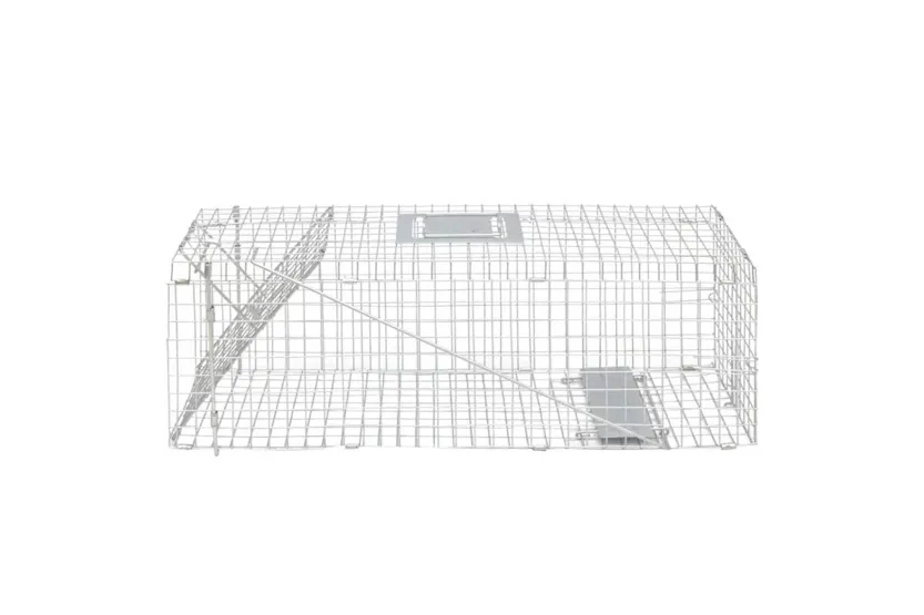 Vidaxl Galvanised Live Trap 80 Cm Vidaxl Galvanised Live Trap 80 Cm