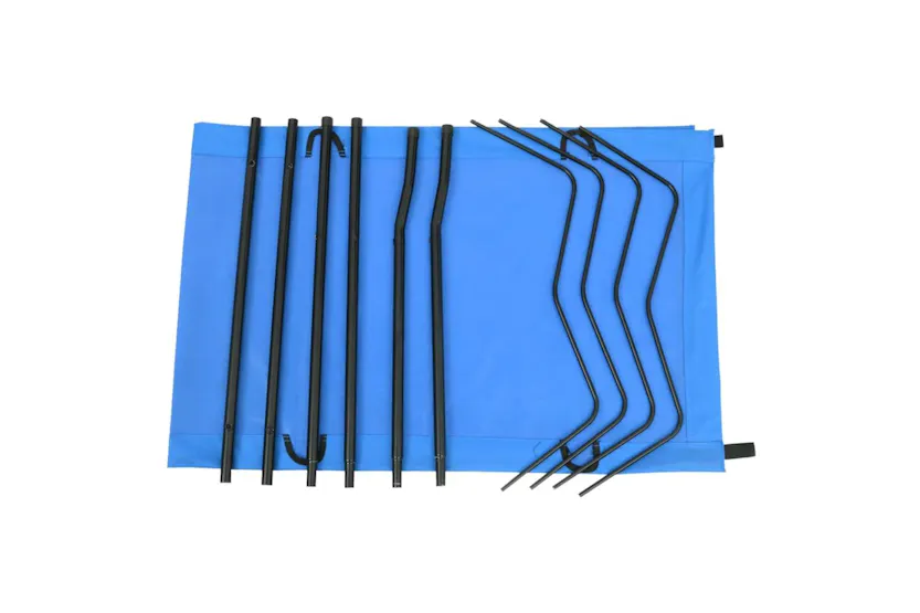 Vidaxl Camping Beds 2 Pcs 180x60x19 Cm Oxford Fabric And Steel Blue Vidaxl Camping Beds 2 Pcs 180x60x19 Cm Oxford Fabric And Steel Blue