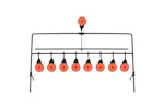 Vidaxl Auto Reset Rotating Shooting Target With 8 + 1 Targets Vidaxl Auto Reset Rotating Shooting Target With 8 + 1 Targets