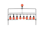 Vidaxl Auto Reset Rotating Shooting Target With 8 + 1 Targets Vidaxl Auto Reset Rotating Shooting Target With 8 + 1 Targets