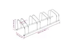 Vidaxl Bike Rack For 4 Bikes Galvanised Steel Vidaxl Bike Rack For 4 Bikes Galvanised Steel