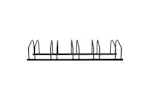 Vidaxl Bike Rack For 5 Bikes Black Steel Vidaxl Bike Rack For 5 Bikes Black Steel