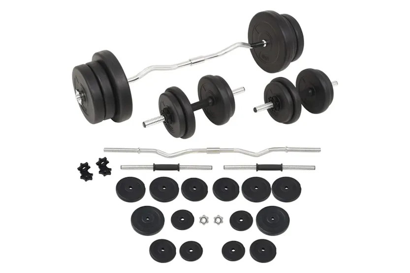 Vidaxl Barbell And Dumbbell Set 60 Kg Vidaxl Barbell And Dumbbell Set 60 Kg