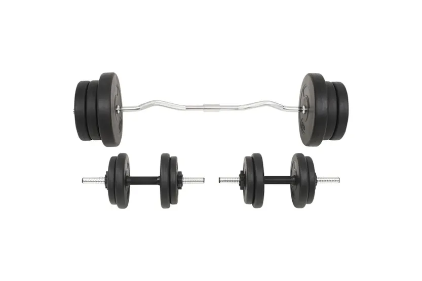 Vidaxl Barbell And Dumbbell Set 60 Kg Vidaxl Barbell And Dumbbell Set 60 Kg