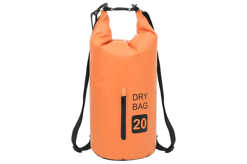 Vidaxl Dry Bag With Zipper Orange 20 L Pvc Vidaxl Dry Bag With Zipper Orange 20 L Pvc