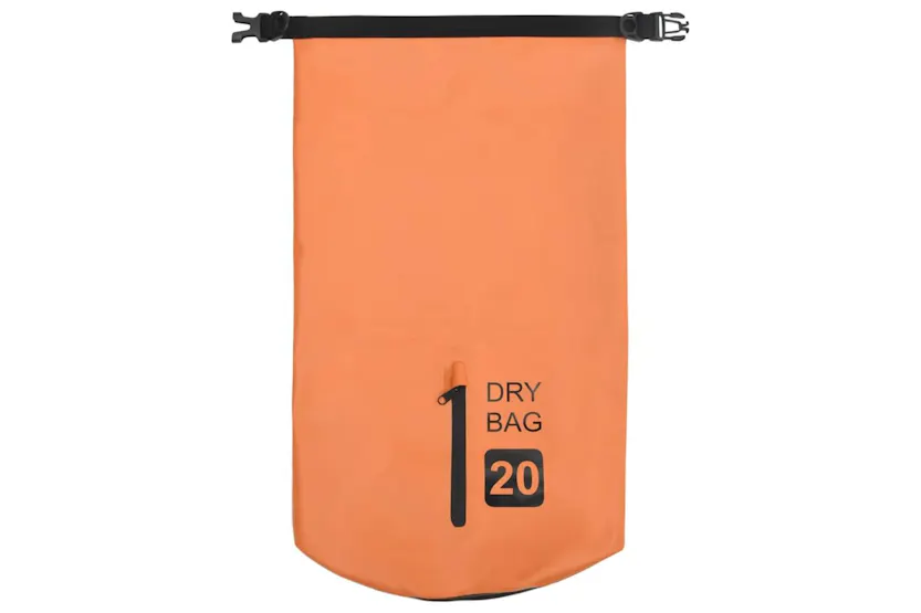 Vidaxl Dry Bag With Zipper Orange 20 L Pvc Vidaxl Dry Bag With Zipper Orange 20 L Pvc
