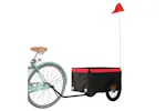 Vidaxl Bike Trailer Black And Red 30 Kg Iron Vidaxl Bike Trailer Black And Red 30 Kg Iron