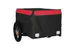 Vidaxl Bike Trailer Black And Red 30 Kg Iron Vidaxl Bike Trailer Black And Red 30 Kg Iron