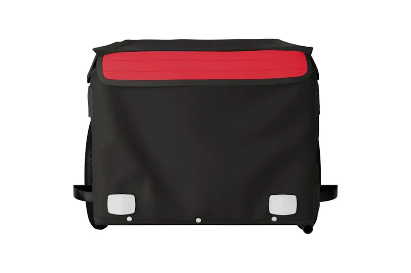 Vidaxl Bike Trailer Black And Red 30 Kg Iron Vidaxl Bike Trailer Black And Red 30 Kg Iron