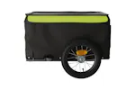 Vidaxl Bike Trailer Black And Green 30 Kg Iron Vidaxl Bike Trailer Black And Green 30 Kg Iron