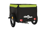 Vidaxl Bike Trailer Black And Green 30 Kg Iron Vidaxl Bike Trailer Black And Green 30 Kg Iron