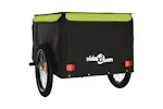 Vidaxl Bike Trailer Black And Green 45 Kg Iron Vidaxl Bike Trailer Black And Green 45 Kg Iron