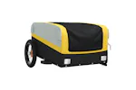 Vidaxl Bike Trailer Black And Yellow 30 Kg Iron Vidaxl Bike Trailer Black And Yellow 30 Kg Iron