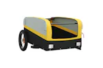 Vidaxl Bike Trailer Black And Yellow 30 Kg Iron Vidaxl Bike Trailer Black And Yellow 30 Kg Iron