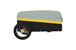 Vidaxl Bike Trailer Black And Yellow 30 Kg Iron Vidaxl Bike Trailer Black And Yellow 30 Kg Iron