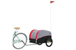 Vidaxl Bike Trailer Black And Red 45 Kg Iron Vidaxl Bike Trailer Black And Red 45 Kg Iron