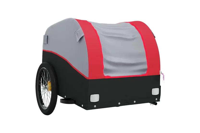 Vidaxl Bike Trailer Black And Red 45 Kg Iron Vidaxl Bike Trailer Black And Red 45 Kg Iron