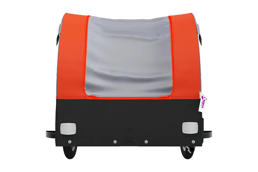 Vidaxl Bike Trailer Black And Orange 45 Kg Iron Vidaxl Bike Trailer Black And Orange 45 Kg Iron