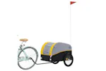 Vidaxl Bike Trailer Black And Yellow 45 Kg Iron Vidaxl Bike Trailer Black And Yellow 45 Kg Iron