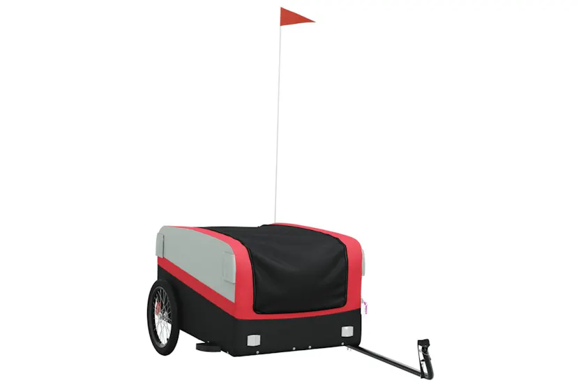 Vidaxl Bike Trailer Black And Red 45 Kg Iron Vidaxl Bike Trailer Black And Red 45 Kg Iron