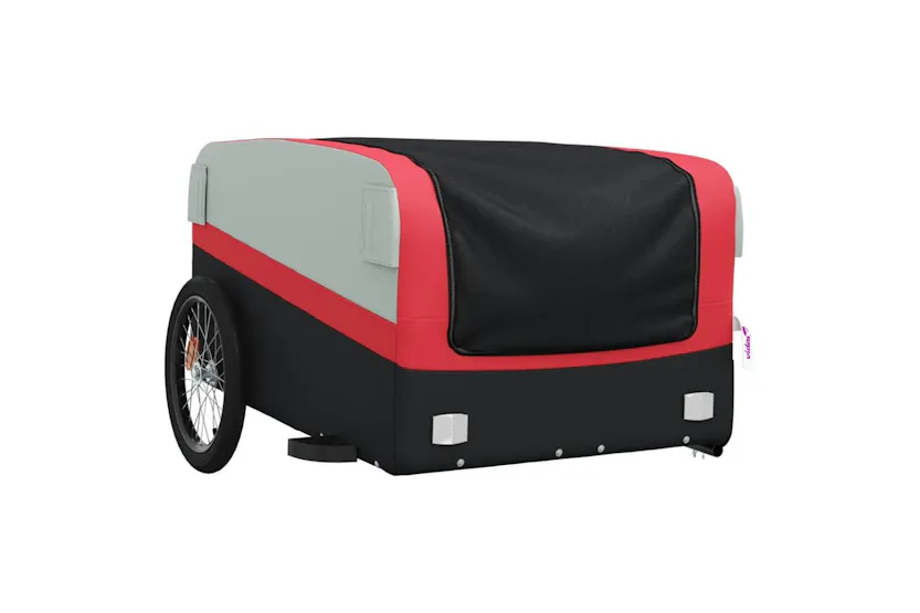Vidaxl Bike Trailer Black And Red 45 Kg Iron Vidaxl Bike Trailer Black And Red 45 Kg Iron