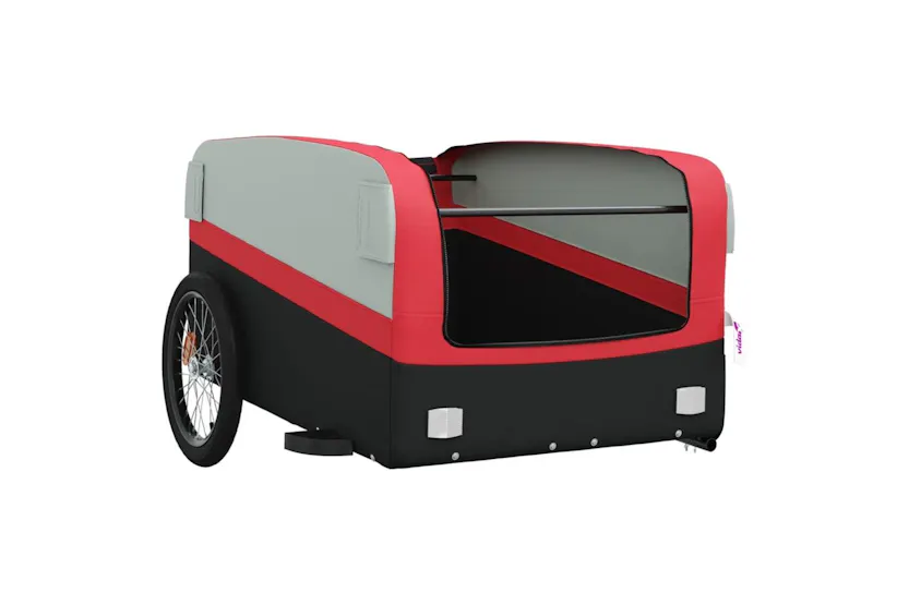 Vidaxl Bike Trailer Black And Red 45 Kg Iron Vidaxl Bike Trailer Black And Red 45 Kg Iron