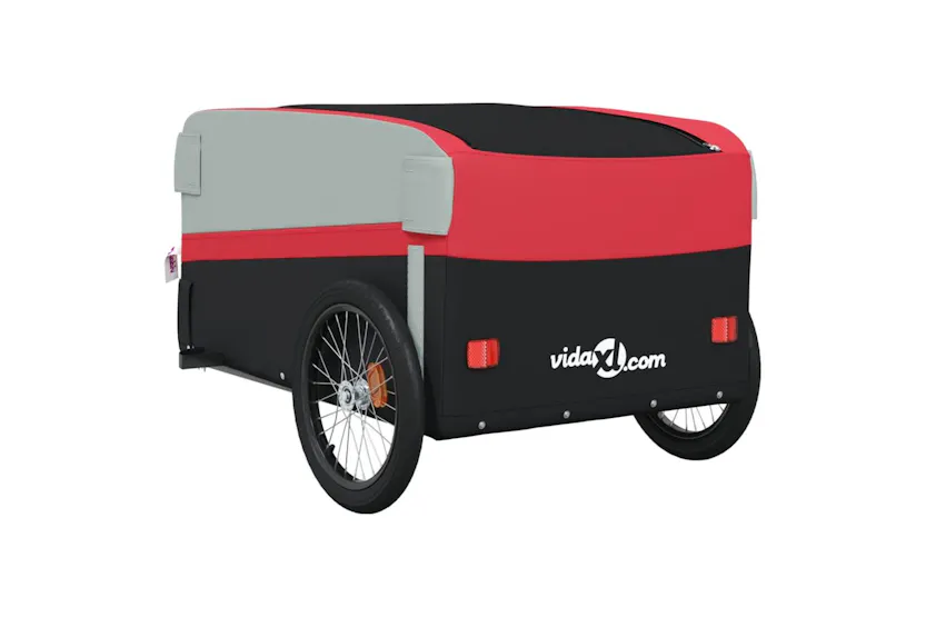 Vidaxl Bike Trailer Black And Red 45 Kg Iron Vidaxl Bike Trailer Black And Red 45 Kg Iron