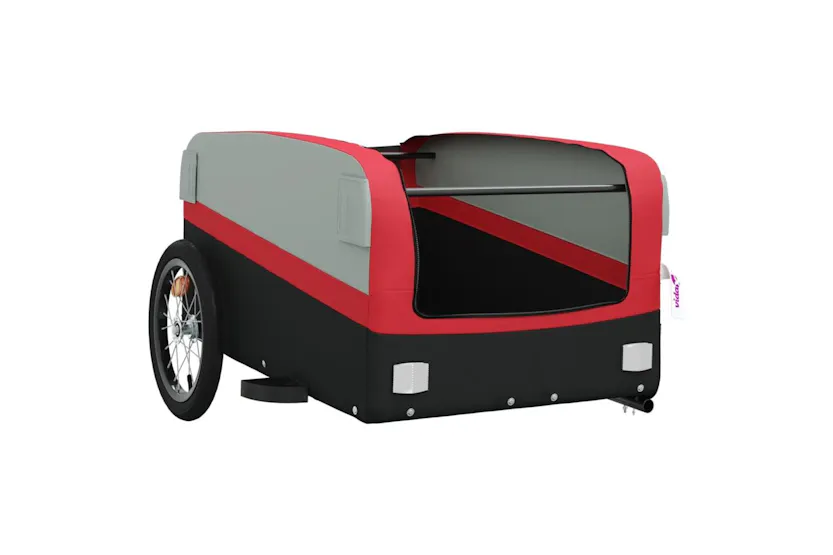 Vidaxl Bike Trailer Black And Red 45 Kg Iron Vidaxl Bike Trailer Black And Red 45 Kg Iron