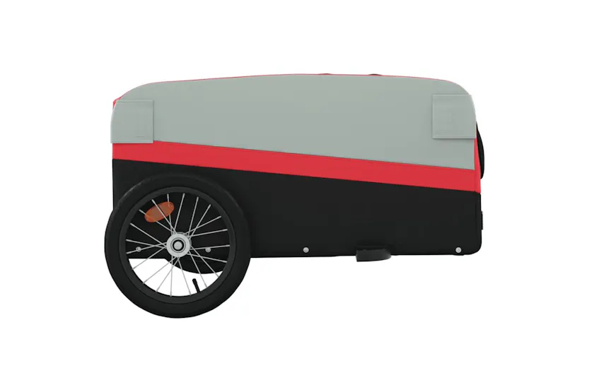 Vidaxl Bike Trailer Black And Red 45 Kg Iron Vidaxl Bike Trailer Black And Red 45 Kg Iron