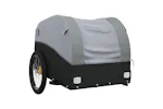 Vidaxl Bike Trailer Black And Grey 30 Kg Iron Vidaxl Bike Trailer Black And Grey 30 Kg Iron
