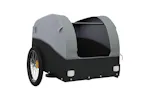 Vidaxl Bike Trailer Black And Grey 30 Kg Iron Vidaxl Bike Trailer Black And Grey 30 Kg Iron
