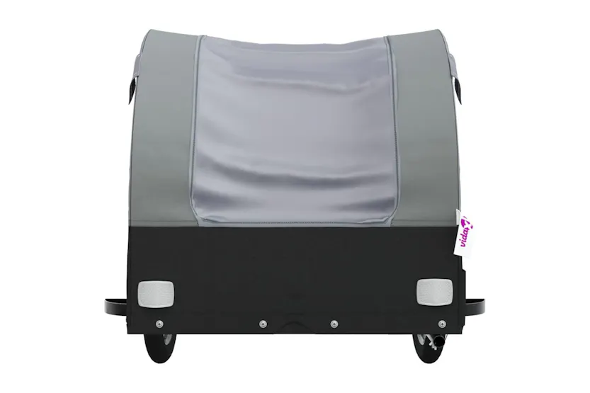 Vidaxl Bike Trailer Black And Grey 30 Kg Iron Vidaxl Bike Trailer Black And Grey 30 Kg Iron